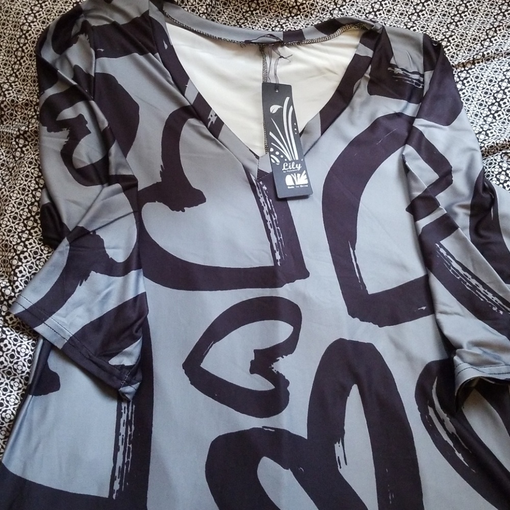 Black and Grey Long Shirt